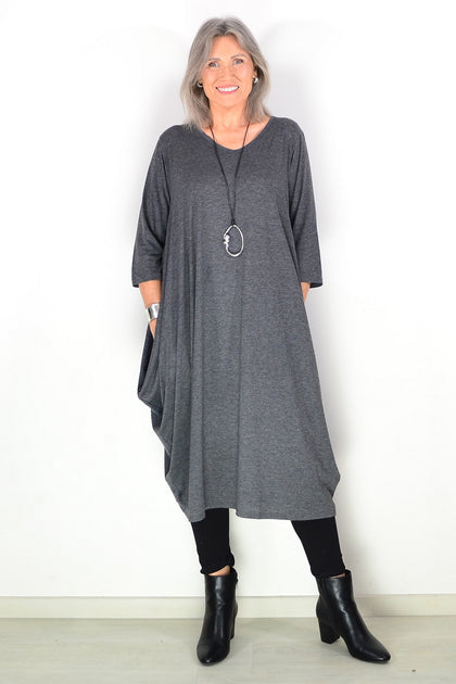 knee length dresses for ladies Vrajbhoomi:Freesize Kaftan Dress -Geo 04 main image 0
