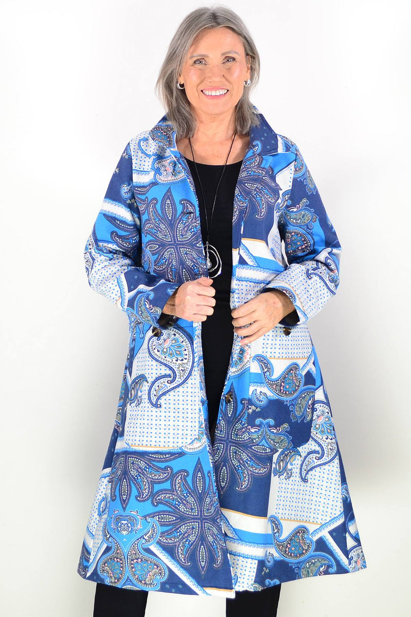 Plissee Jacket in Blue