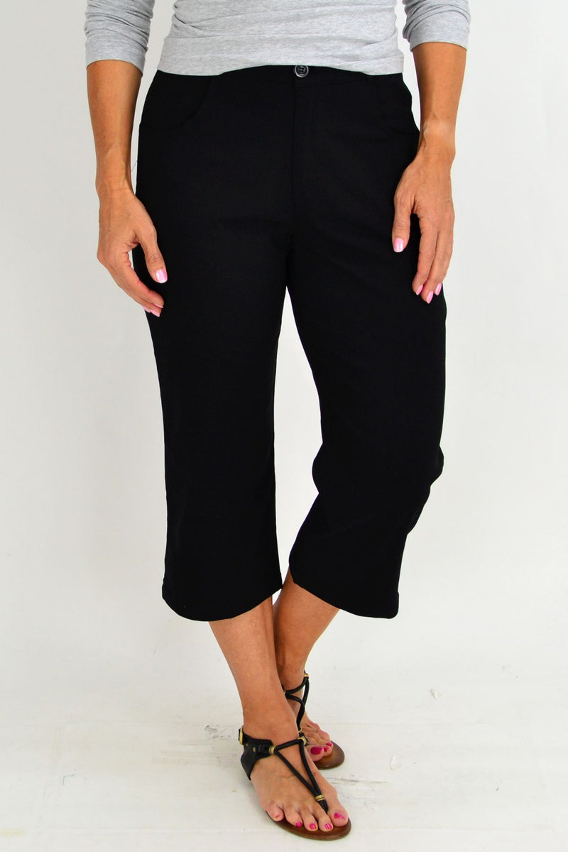 Clothing & Shoes - Bottoms - Pants - Orange Fashion Village Flat Front  Pull-On Capri - Online Shopping for Canadians