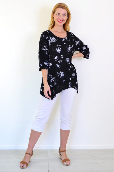 Starburst Linen Blend Tunic Top | I Love Tunics | Tunic Tops | Tunic | Tunic Dresses  | womens clothing online