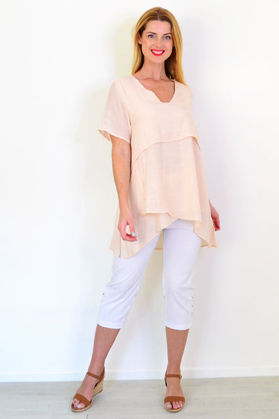 Bisque Weekend Layered Tunic Blouse | I Love Tunics | Tunic Tops | Tunic | Tunic Dresses  | womens clothing online