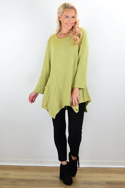 Green Pocket Winter Tunic Top | I Love Tunics | Tunic Tops | Tunic | Tunic Dresses  | womens clothing online