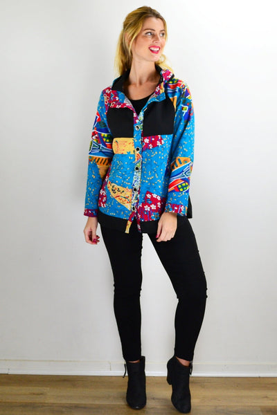 Linen Blend Floral Petals Jacket | I Love Tunics | Tunic Tops | Tunic | Tunic Dresses  | womens clothing online