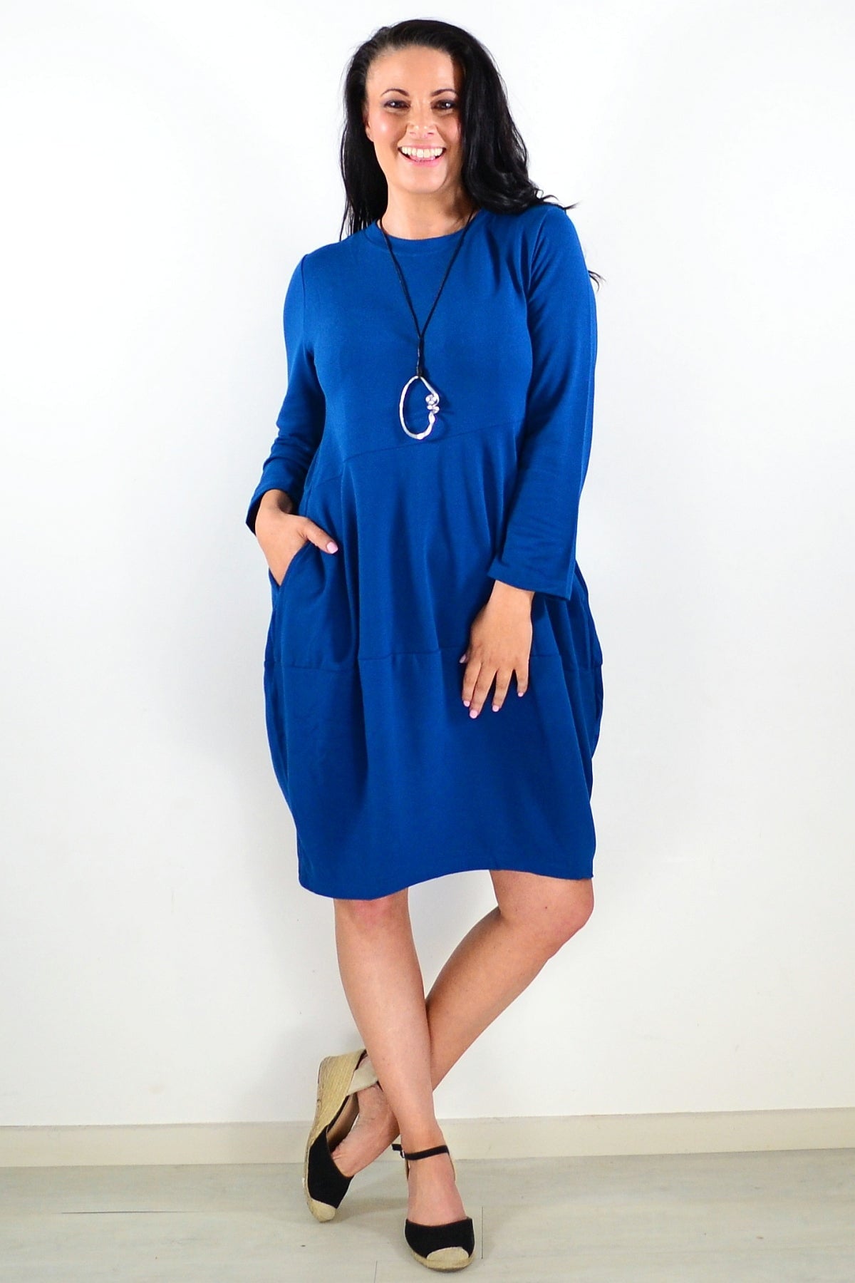 Teal Cocoon Winter Pocket Tunic Dress I Love Tunics