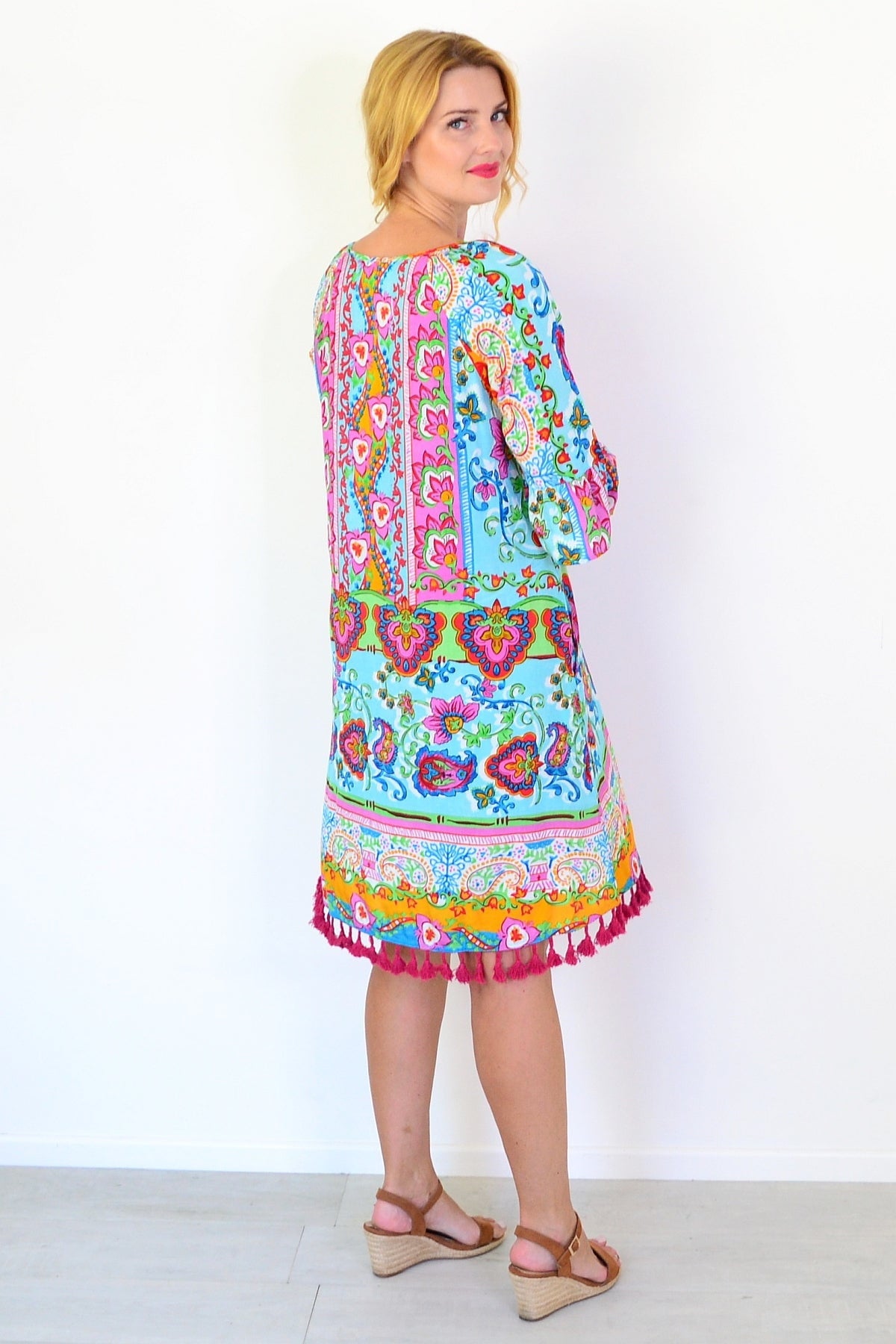 Varosha Dress Turquoise Dress | I Love Tunics