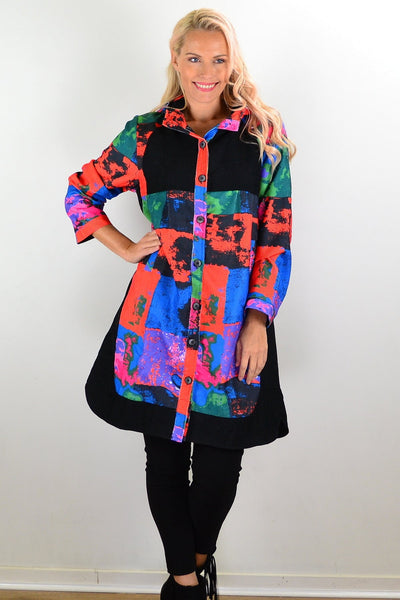 Multicolour Long Corduroy Jacket | I Love Tunics | Tunic Tops | Tunic | Tunic Dresses  | womens clothing online
