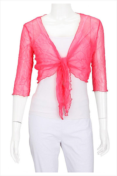 Pink Crinkle Mesh Cardigan | I Love Tunics | Tunic Tops | Tunic | Tunic Dresses  | womens clothing online