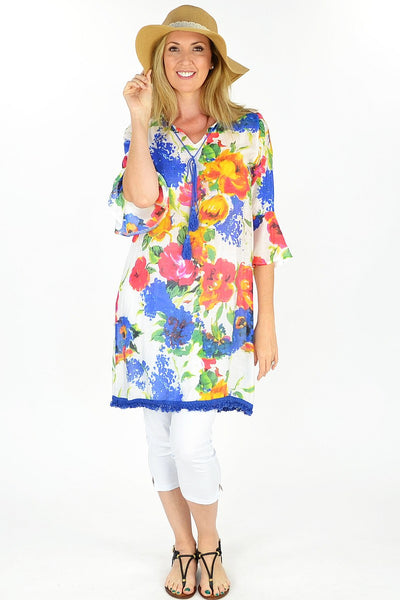 Floral Sunshine Tunic | I Love Tunics | Tunic Tops | Tunic | Tunic Dresses  | womens clothing online