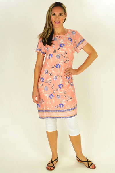 Apricot Floral Tunic | I Love Tunics | Tunic Tops | Tunic | Tunic Dresses  | womens clothing online