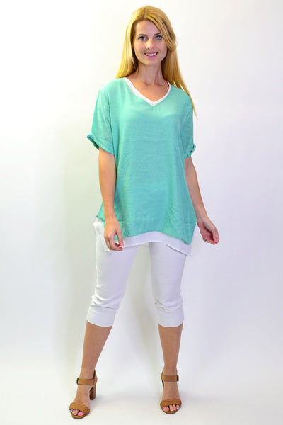 Peppermint Slice Tunic Top - I Love Tunics