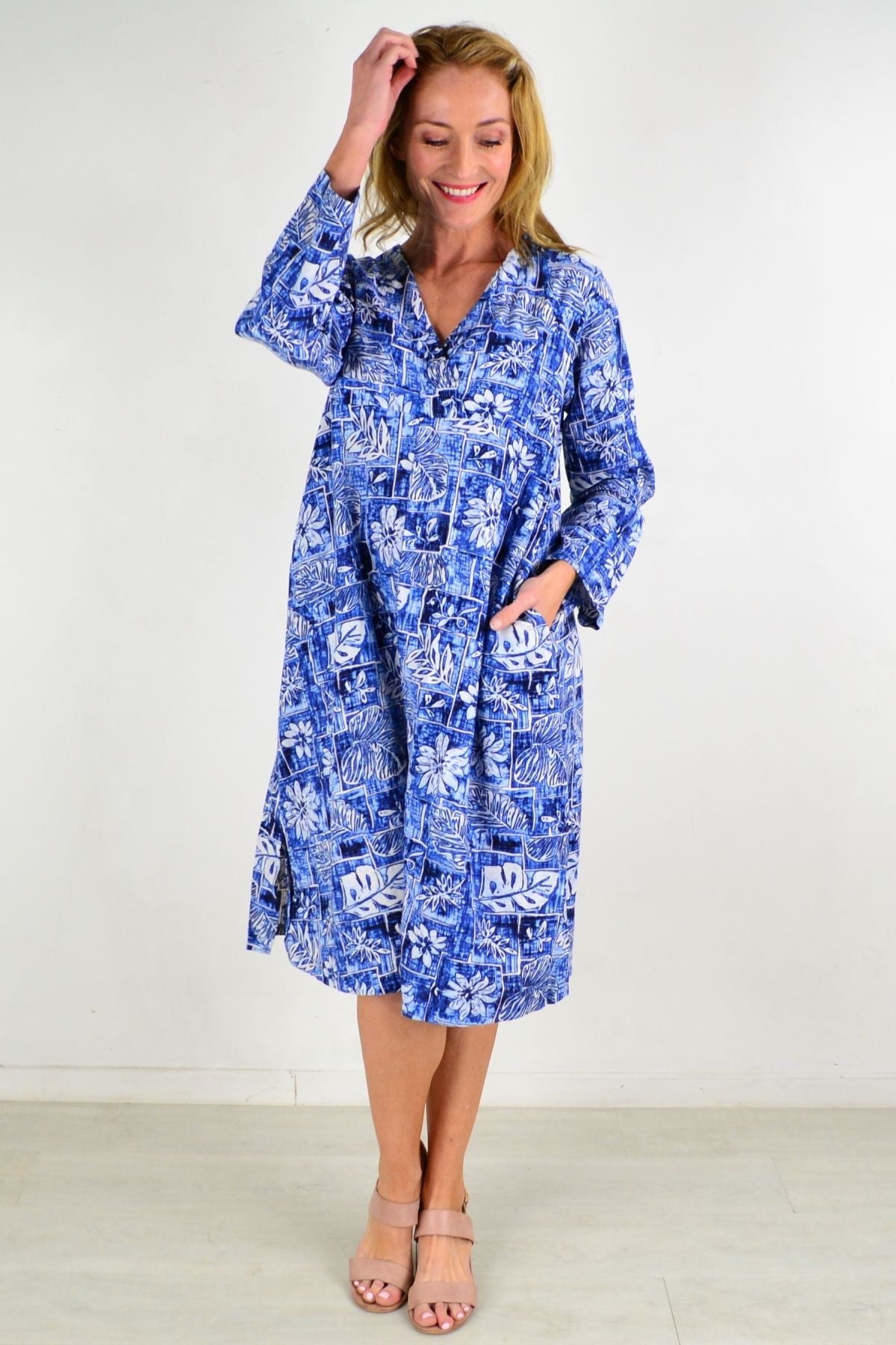 Helens Hawaii Linen Tunic Dress Helens Hawaii Linen Tunic Dress