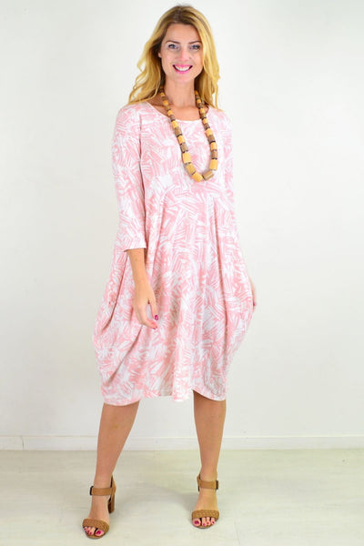 Pink Abstract Cocoon Sophia Tunic Dress | I Love Tunics | Tunic Tops | Tunic | Tunic Dresses  | womens clothing online