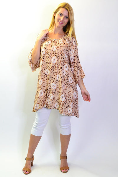 Animal Print Pretty Tunic Top - I Love Tunics