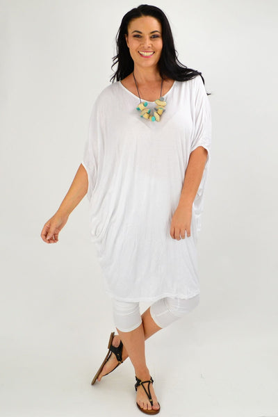 White crinkle Relaxed Tunic | I Love Tunics | Tunic Tops | Tunic | Tunic Dresses  | womens clothing online