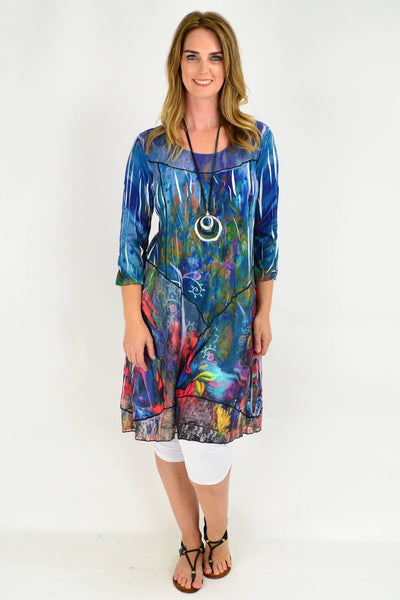 Long Sturts Desert Pea Tunic Dress | I Love Tunics | Tunic Tops | Tunic | Tunic Dresses  | womens clothing online