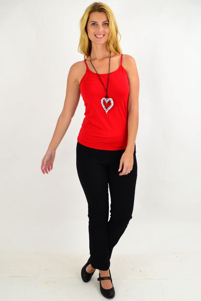 Red Basic Singlet Top | I Love Tunics | Tunic Tops | Tunic | Tunic Dresses  | womens clothing online