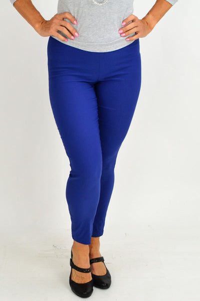 Blue Eva Stretch 7/8 Pants | I Love Tunics | Tunic Tops | Tunic | Tunic Dresses  | womens clothing online