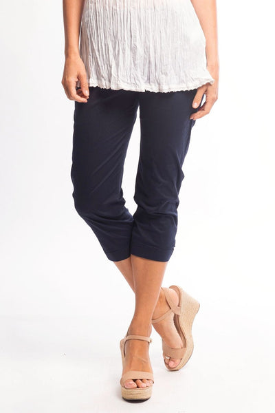 3/4 Navy Blue Cotton Pants | I Love Tunics | Tunic Tops | Tunic | Tunic Dresses  | womens clothing online