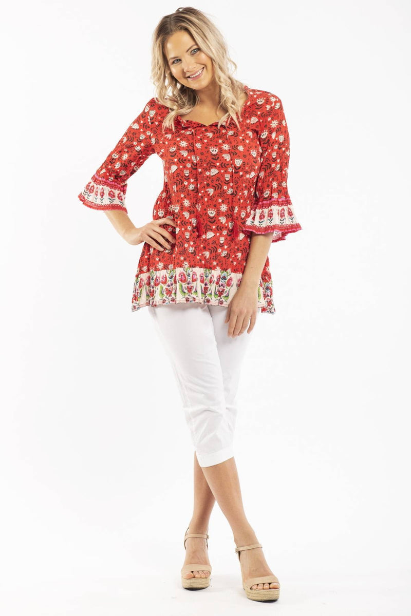 Romanian Folklore Cotton Tunic Top | I Love Tunics