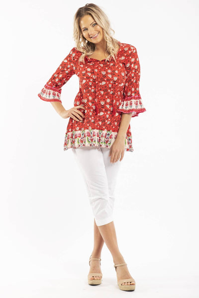 Romanian Folklore Cotton Tunic Top | I Love Tunics | Tunic Tops | Tunic | Tunic Dresses  | womens clothing online