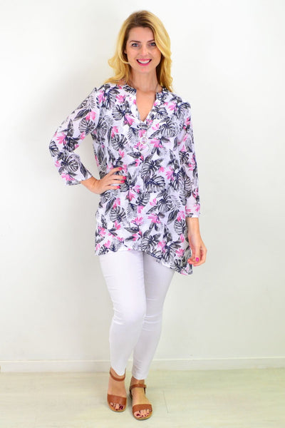Tropical Bahama Hi Low Hem Tunic | I Love Tunics | Tunic Tops | Tunic | Tunic Dresses  | womens clothing online