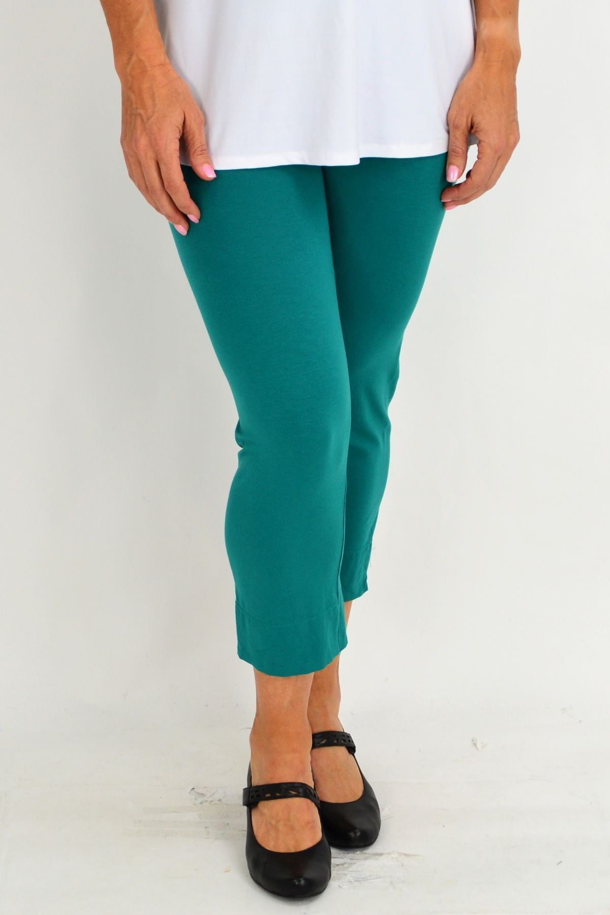 Jade Green Kita Ku 3 4 leggings I Love Tunics