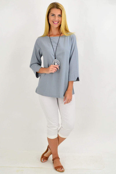 Grey Box Tunic Blouse | I Love Tunics | Tunic Tops | Tunic | Tunic Dresses  | womens clothing online